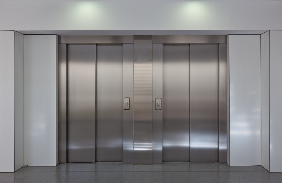 two elevator in the building